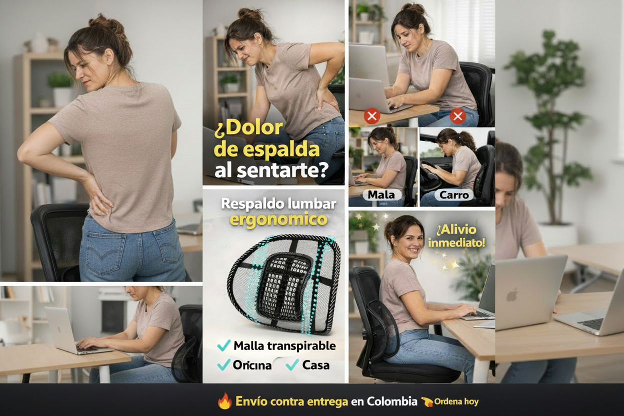 Almohada Ortopédica de Alivio Lumbar y Postura
