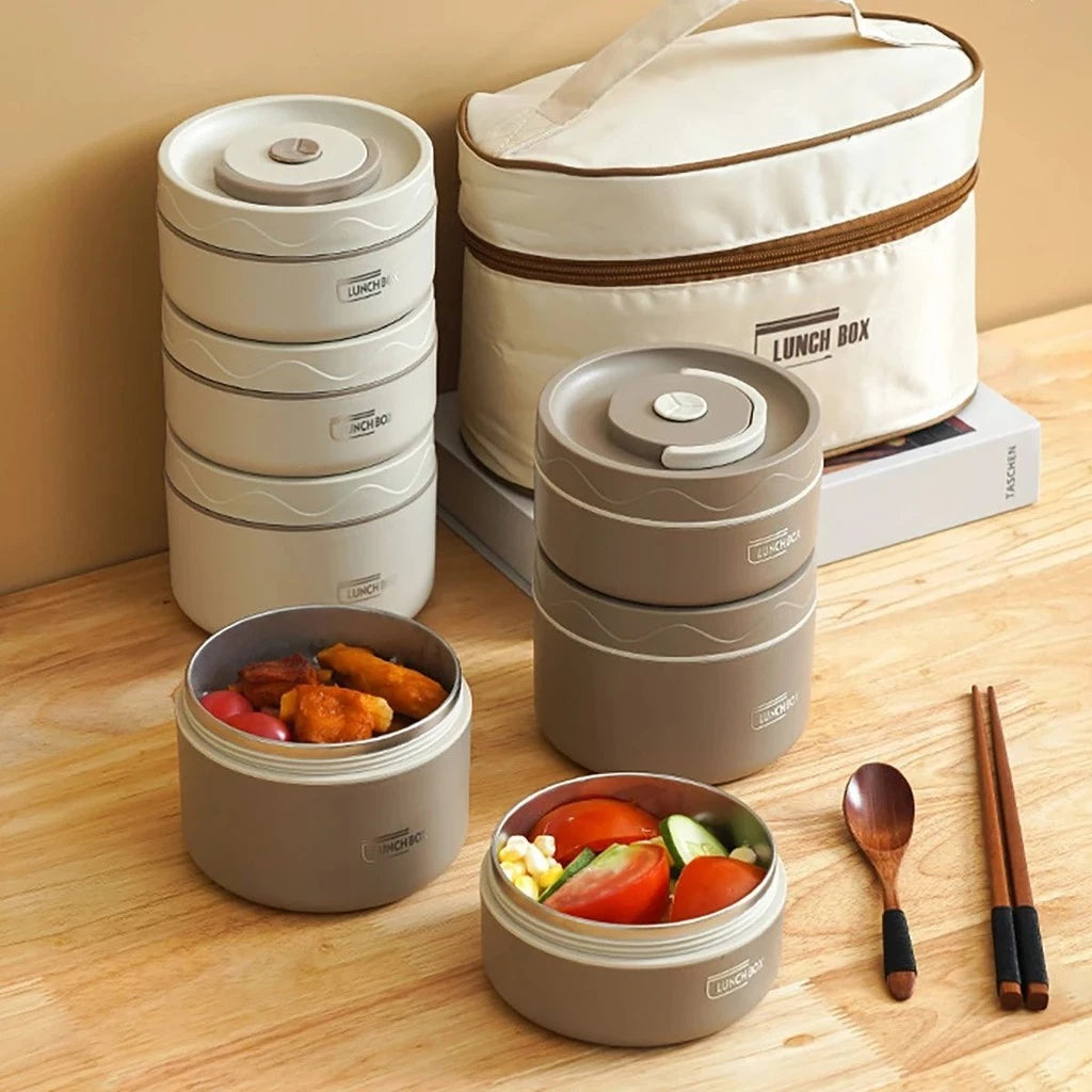 Lonchera Termica Lunch Box 4 en 1